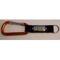 Gold Carabiner with Plate & Compass Strap